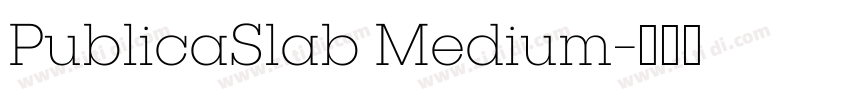 PublicaSlab Medium字体转换